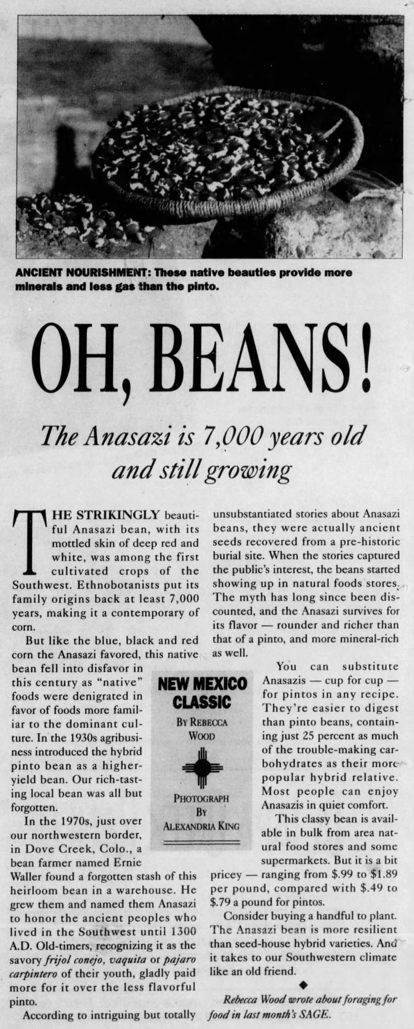 Anasazi - Dry Bean - DF